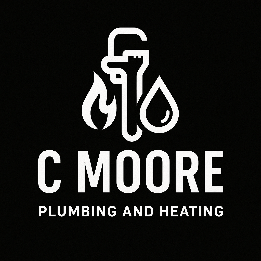 C Moore Plumbing and Heating Black Logo